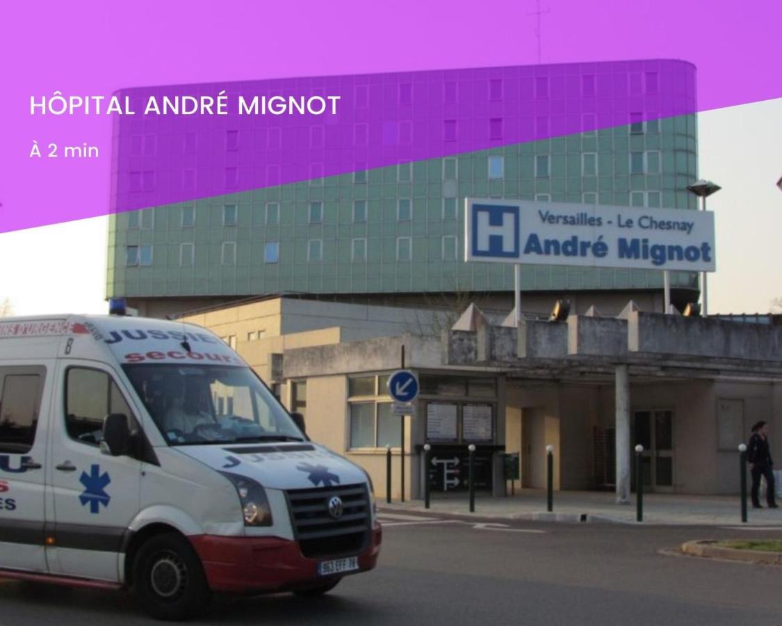 Le Cocon Des Couples Tout Proche Versailles - En Face De L'Hopital Mignot Le Chesnay  Exterior foto